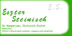 eszter steinisch business card